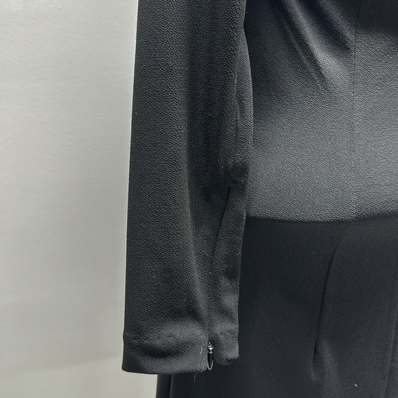 Rag And Bone Allison Open Back Mini Short Dress 3/4 Sleeve Snap Neck Black Small - Picture 8 of 12